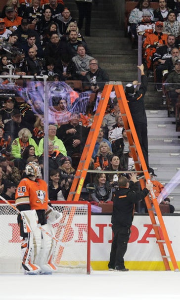 Tough break: Ducks nip Avalanche 2-1 after long glass delay (Jan 19, 2017)